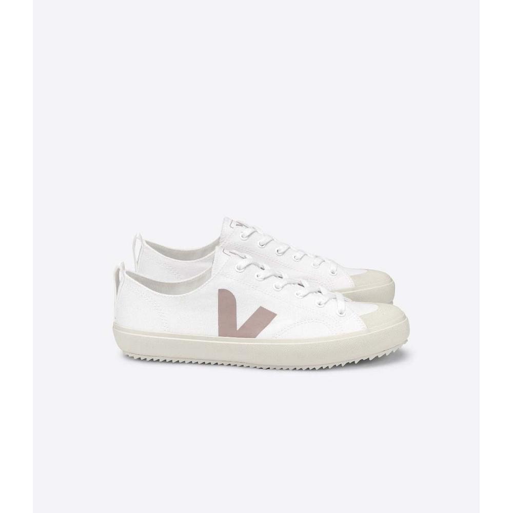 White/Brown Women\'s Veja NOVA CANVAS Shoes | AU 475YXF